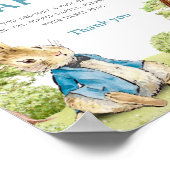 Peter The Rabbit Diaper Raffle Baby Showspiel Poster (Ecke)