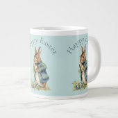 Peter the rabbit Easter egg hunt Jumbo-Tasse (Vorderseite Rechts)