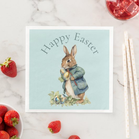 Peter the rabbit Easter egg hunt Serviette (Beispiel)