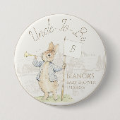 Peter the Rabbit Einige Bunny Baby Dusche Onkel zu Button (Vorderseite)