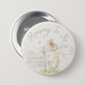 Peter the Rabbit Einige Bunny Baby Shower Mommy zu Button (Vorne & Hinten)