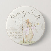 Peter the Rabbit Einige Bunny Baby Shower Mommy zu Button (Vorderseite)