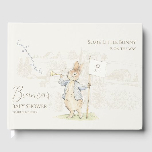 Peter the Rabbit einige Bunny Beatrix Baby Dusche Gästebuch (Vorderseite)