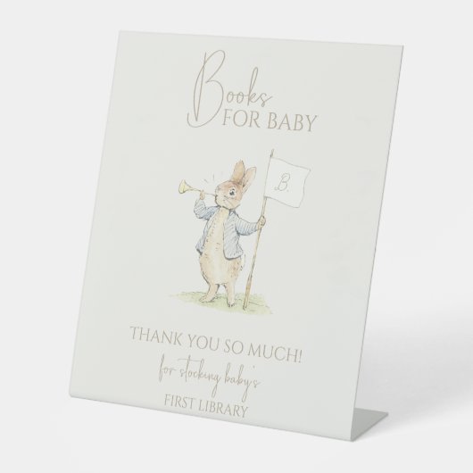 Peter the Rabbit Einige sonnige Bücher für Baby-Ze Sockelschild (Vorderseite)