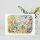 Peter the Rabbit Einladung (Stehend Vorderseite)