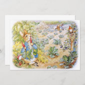 Peter the Rabbit Einladung (Vorne/Hinten)
