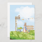 Peter the Rabbit Einladung (Vorne/Hinten)