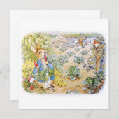 Peter the Rabbit Einladung (Vorne/Hinten)