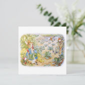 Peter the Rabbit Einladung (Stehend Vorderseite)