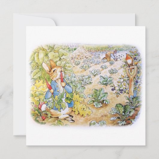 Peter the Rabbit Einladung (Vorderseite)