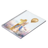 Peter the Rabbit Erster Geburtstag Wildblumen Notizblock (Linke Seite)