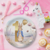 Peter the Rabbit Erster Geburtstag Wildblumen Pappteller (Party)