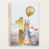 Peter the Rabbit Erster Geburtstag Wildblumen Planer (Vorderseite)