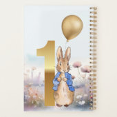 Peter the Rabbit Erster Geburtstag Wildblumen Planer (Rückseite)