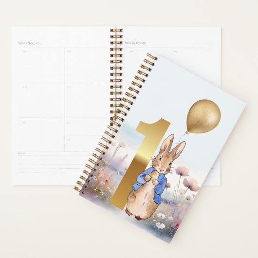 Peter the Rabbit Erster Geburtstag Wildblumen Planer (Anzeige)