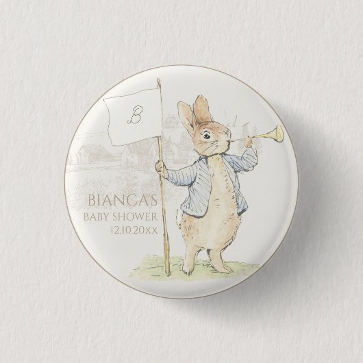 Peter the Rabbit etwas Sonnendusche Button (Vorderseite)