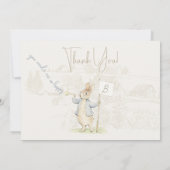 Peter the Rabbit etwas Sonnendusche Dankeskarte (Rückseite)