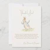 Peter the Rabbit etwas Sonnendusche Dankeskarte (Vorderseite)