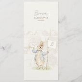 Peter the Rabbit etwas Sonnendusche Menükarte (Rückseite)