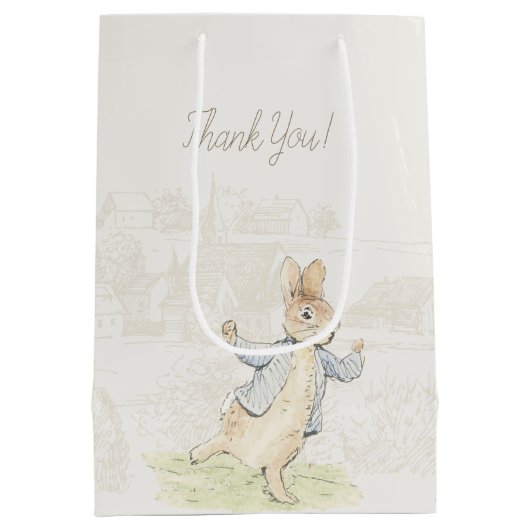 Peter the Rabbit etwas Sonnendusche Mittlere Geschenktüte (Rückseite)