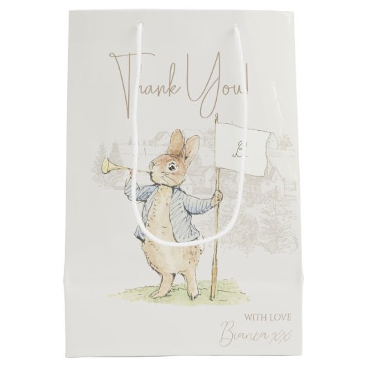 Peter the Rabbit etwas Sonnendusche Mittlere Geschenktüte (Rückseite)