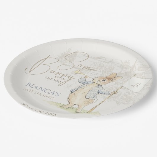 Peter the Rabbit etwas Sonnendusche Pappteller (Schrägansicht)