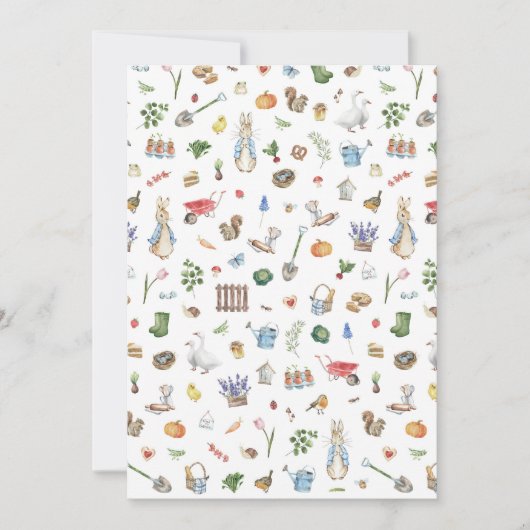 Peter the Rabbit Feiertagskarte (Vorderseite)