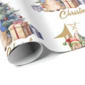 Peter the Rabbit First Christmas Geschenkpapier (Rolleneckpunkt)