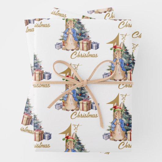 Peter the Rabbit First Christmas Geschenkpapier Set (Beispiel)