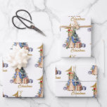 Peter the Rabbit First Christmas Geschenkpapier Set<br><div class="desc">Peter the Rabbit First Christmas mit einem Weihnachtsbaum und Geschenken</div>