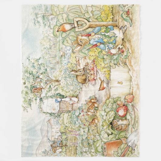 Peter the Rabbit Fleecedecke (Vorderseite)