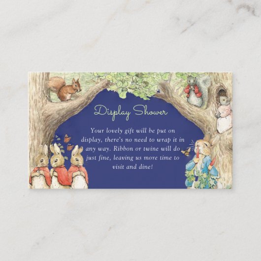 Peter the Rabbit Forest Friends Display Dusche Begleitkarte (Vorderseite)