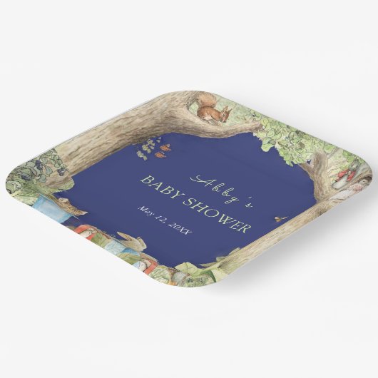 Peter the Rabbit Forest Friends Kinderdusche Pappteller (Gewinkelt)