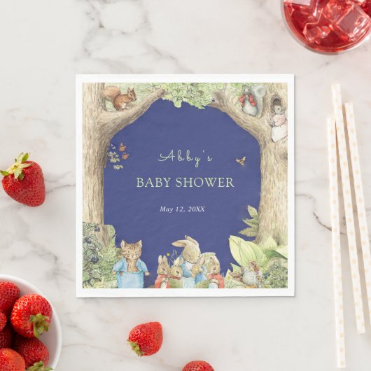 Peter the Rabbit Forest Friends Kinderdusche Serviette (Beispiel)