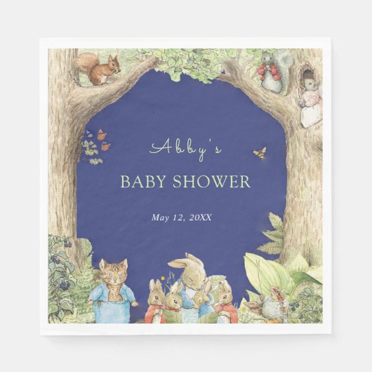 Peter the Rabbit Forest Friends Kinderdusche Serviette (Vorderseite)