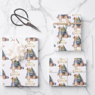 Peter the Rabbit Frohe Weihnachtsbaum Geschenkpapier Set