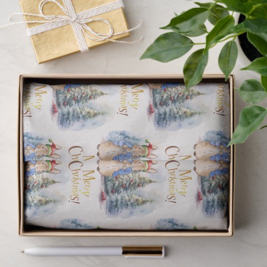 Peter the Rabbit Frohe Weihnachtsbaum Seidenpapier (Geschenk)