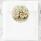 Peter the Rabbit Garden Baby Dusche Danke Runder Aufkleber (Tasche)