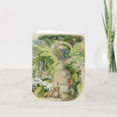 Peter the Rabbit Garden Baby Shower Baby Shower Dankeskarte (Rückseite)