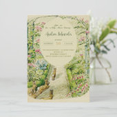 Peter the Rabbit Garden Baby Shower Einladung (Stehend Vorderseite)