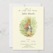 Peter the Rabbit Garden Baby Shower Einladung (Vorderseite)