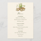 Peter the Rabbit Garden Baby Shower Menükarte (Vorderseite)