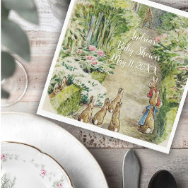 Peter the Rabbit Garden Baby Shower Serviette