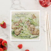 Peter the Rabbit Garden Baby Shower Serviette (Beispiel)