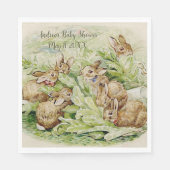 Peter the Rabbit Garden Baby Shower Serviette (Vorderseite)
