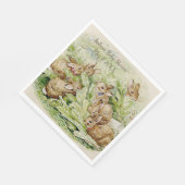 Peter the Rabbit Garden Baby Shower Serviette (Ecke)