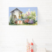 Peter the Rabbit Garden Shed Banner (InSitu)