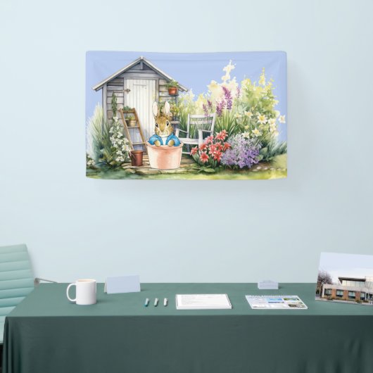 Peter the Rabbit Garden Shed Banner (Messe)