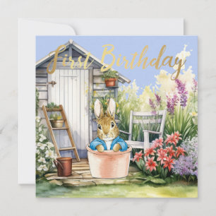 Peter the Rabbit Garden Shed Erster Geburtstag