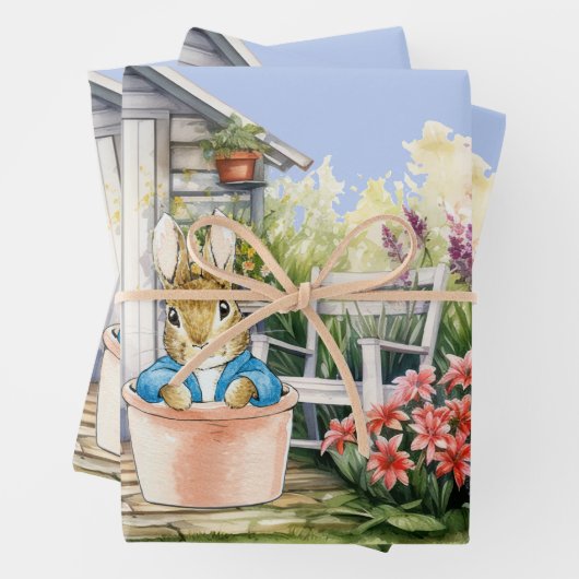 Peter the Rabbit Garden Shed Geschenkpapier Set (Beispiel)